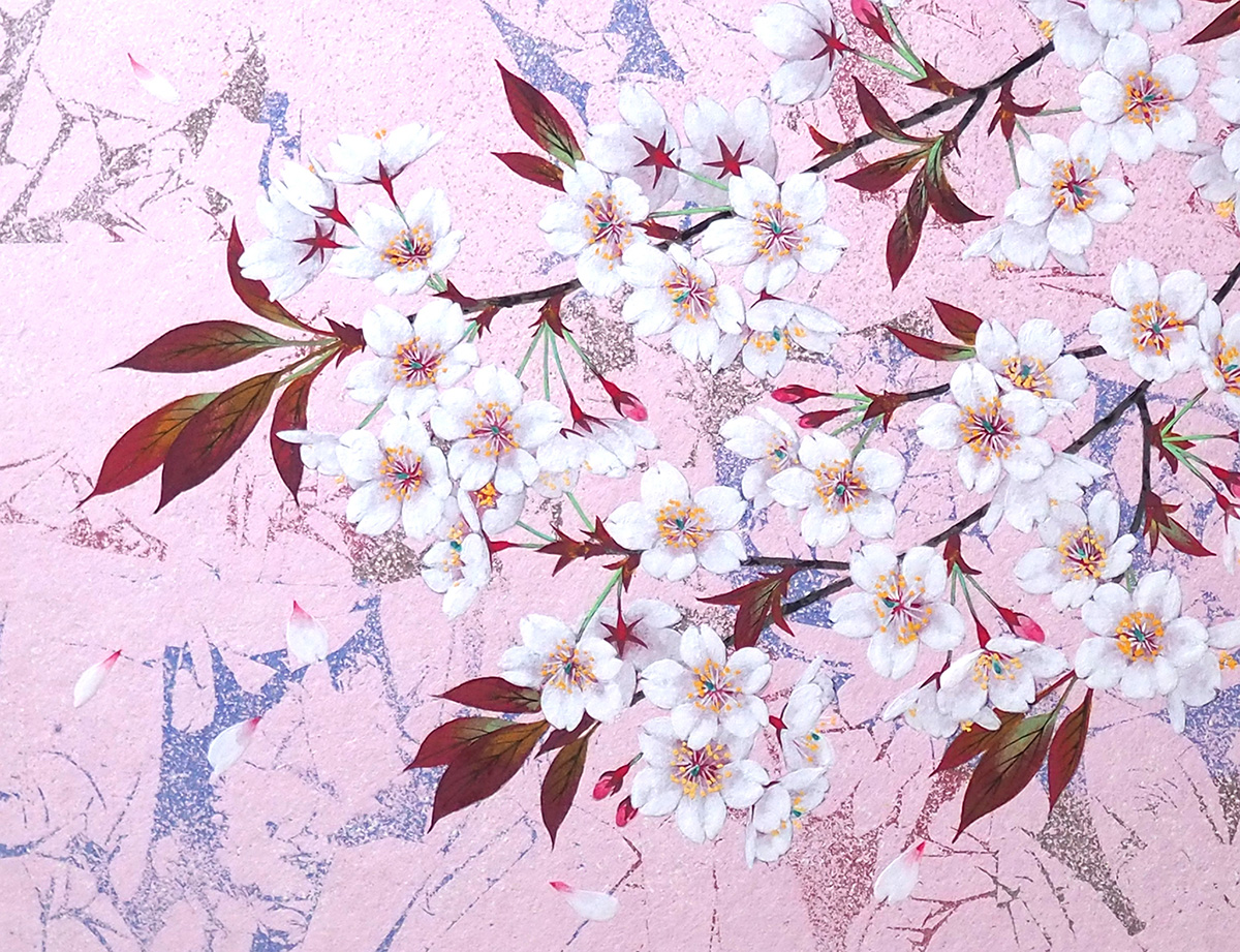 春日大社藤霞殿天井画「萬葉」完成 @春日大社 ｜ 大河原典子