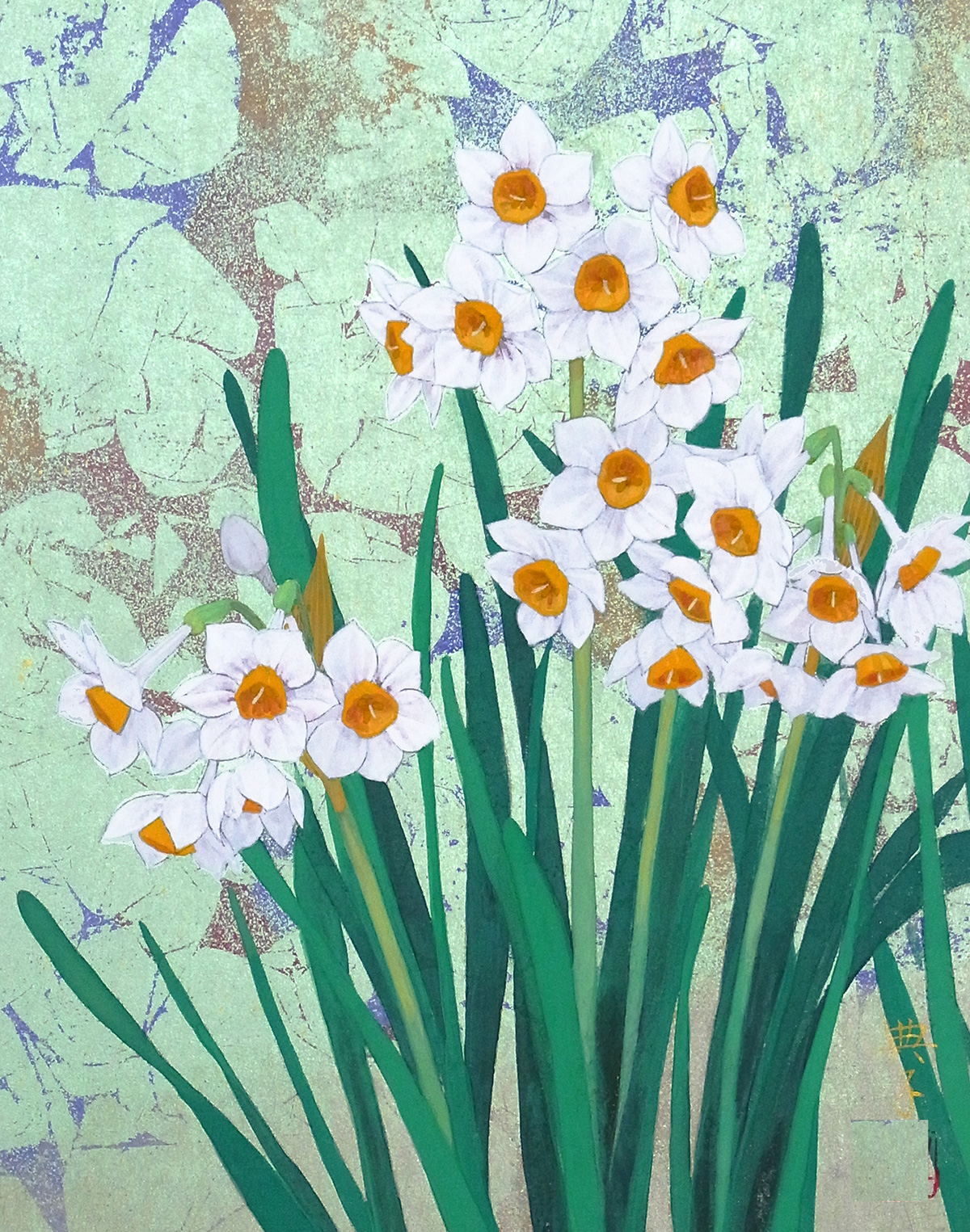 春日大社藤霞殿天井画「萬葉」完成 @春日大社 ｜ 大河原典子